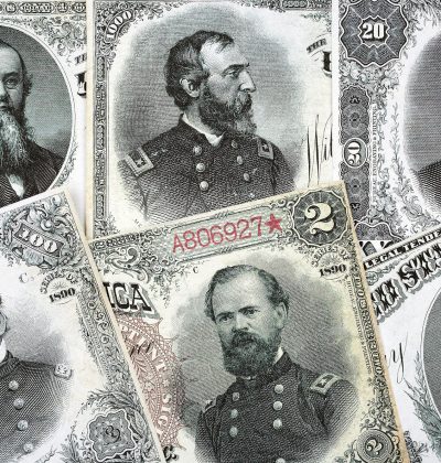 US Treasury Notes - USA currency issued in 1890